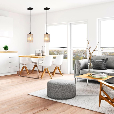 Люстра подвес SIRIUS GLD-20996-1 BK+CR