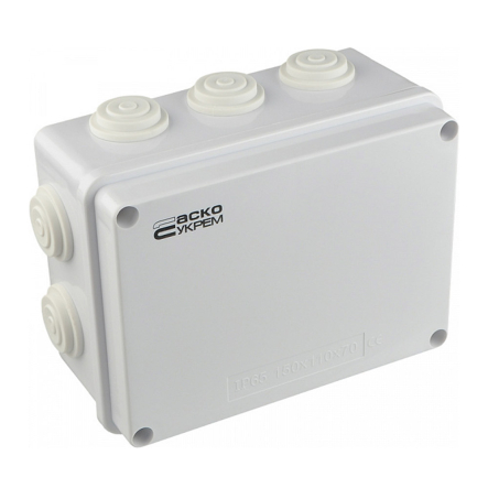 Коробка распределительная АСКО-УКРЕМ TY-RA, 150х110х70 мм., IP65, для улицы, A0150170019