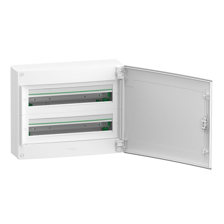 Щит накладной пластиковый SCHNEIDER PrismaSeT XS LVSXQ224, 48 модулей, IP40, белые двери, 2ряда/24М