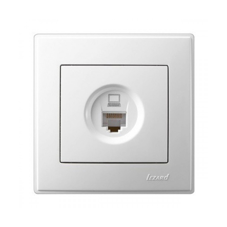 Розетка Lezard LESYA компьютерная, белая, 705-0202-139 - 1