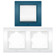 Рамка EL-BI Zena двойная, темно-синяя, 500-012110-226