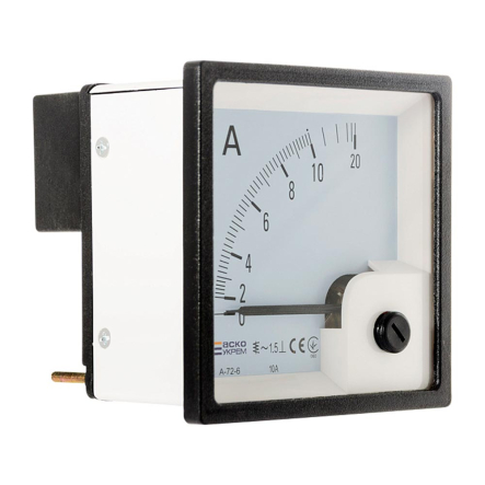 Амперметр прям. вкл. АСКО-УКРЕМ 10А AС 72х72 (A-72-6), A0190010060