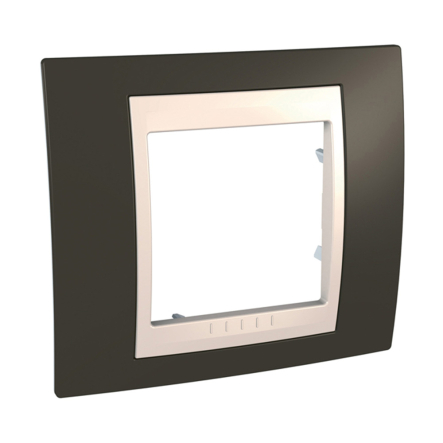 Рамка 1-місна какао/бежевий Schneider Electric Uniсa PLUS, MGU6.002.571 - 1
