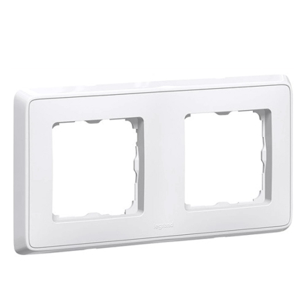 Рамка 2 поста Legrand Cariva, 773652, біла - 1