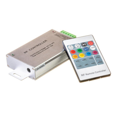 Контроллер для светодиодной ленты RGB 12А радио сенсорный 20 кнопок 144W/12V AVT - 1
