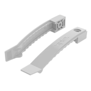 Кабельний затискач під дюбель (саморіз) РA 135мм, сірий (10шт) на 8 проводів