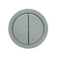 Выключатель HOROZ xOne 2кл накладной, IP54, серый, 406-240000-202