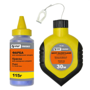 Шнур малярський (прогумовий корпус) 30м + фарба 115 г