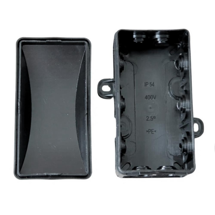 Коробка распределительная наружная КОВА-ЕЛЕКТРО Р14, без клемм 49(72)х94,5х40,5мм, черная, ФР-00001824