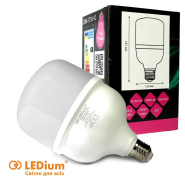 Лампа светодиодная фито LEDium, 30Вт, Е27, Т120, 2400Lm, AC170-270V, 15621