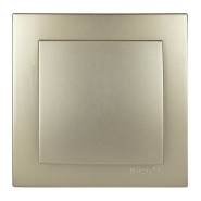 Выключатель одноклавишный золото NILSON Touran, 24151001