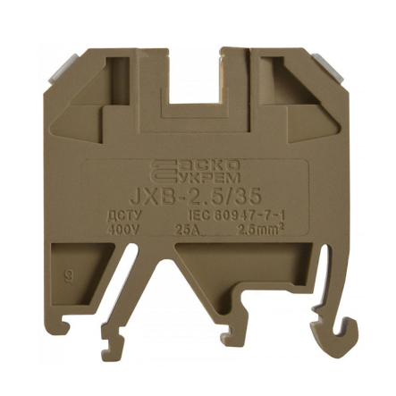 Клеммник винтовой JXB-2,5х35 жёлтый, АСКО-УКРЕМ, A0130010011 - 1