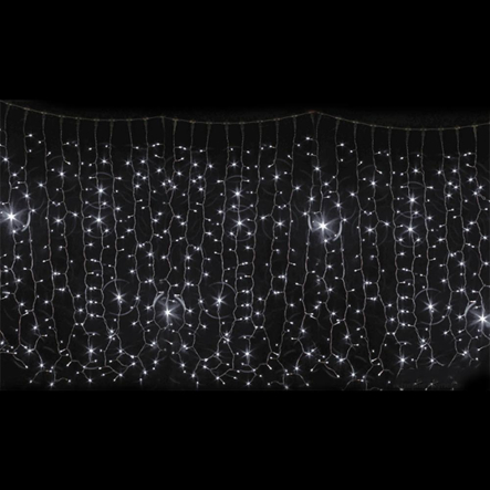 Гирлянда внутренняя DELUX, CURTAIN, 2x3м, 912LED, белая/прозрачная, IP20 - 1