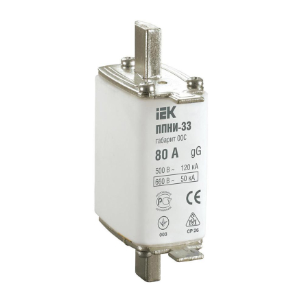 Предохранитель IEK ППНИ-33 00С 80 А, DPP11-080 - 1