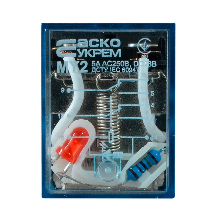 Реле промежуточное АСКО-УКРЕМ MY2, DC 24 В, 5 А, 7582, A0090010013