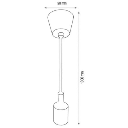 Подвес пластик  HOROZ Electric VOLTA, Е27, красный, 021-001-0001-050