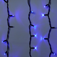 Гірлянда зовнішня DELUX, ICICLE, 108LED, 2x1м, 27 flash, синя/чорна, IP44
