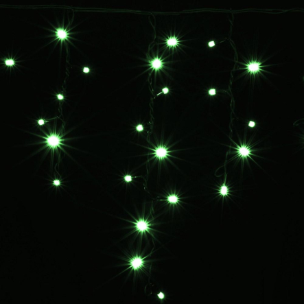 Гирлянда внешняя DELUX, ICICLE, 90LED, 2х0,5м, зеленая/черная, IP44 - 1