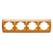 Рамка ZIRVE EL-BI четверная горизонтальная, ольха, 501-000701-228