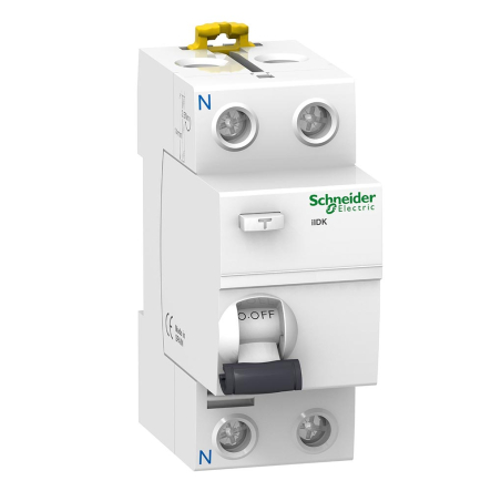 Диференціальний вимикач Schneider Electric iID K, 2P, 25А, К, 6kA, 30mA, A9R50225 - 1