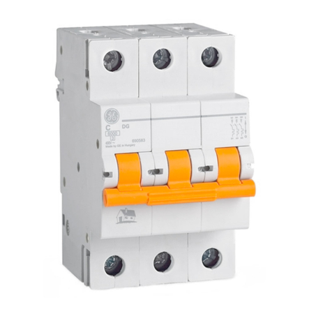 Автоматический выключатель General Electric DG63, 3P, 10A, 6kA - 1