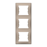 Рамка 3 поста вертикальная Schneider Electric Sedna, титан, SDN5801368