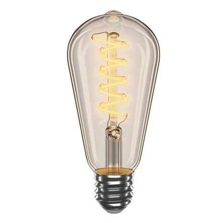 Лампа LED V-Filament VELMAX, 4W, 2700K, E27, 300Lm, ST64-Спираль-V, 21-43-51 - 1