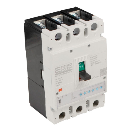 Силовой автоматический выключатель АСКО-УКРЕМ UTrust 250M/250А, AC 400 В, 250 А, 3P, с электронным расцепителем, A0010260004