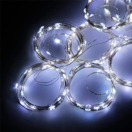 Гирлянда леска штора (Лучи росы) 3*2 м, USВ, с пультом, белая, ZABI-12 W