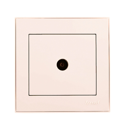 Розетка Lezard RAIN ТВ конечная, крем, 703-0388-130 - 1