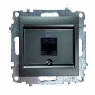 Розетка компьютерная EL-BI Zena (механизм), черная, 609-011100-247