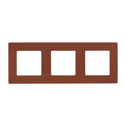 Рамка 3 поста Legrand Etika, 672573, какао - 1