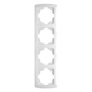 Рамка четверная вериткальная VIKO CARMEN, 90571404, белая