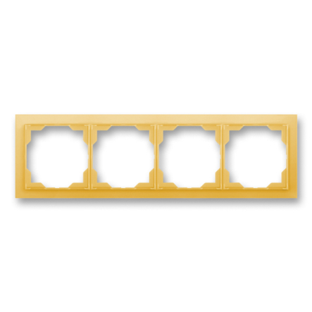 Рамка четверна білий/помаранчевий лід ABB Neo, 3901M-A00140 43 - 1