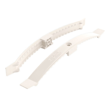 Кабельный зажим под дюбель (саморез) РР 242мм, белый (10шт) на 16 проводов - 1