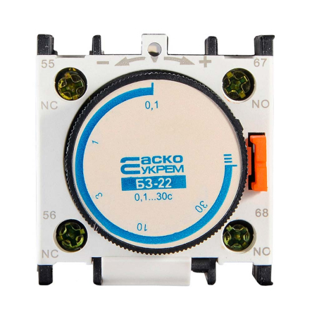 Блок задержки АСКО-УКРЕМ БЗ-22 (0,1-30 сек при включении)(LA2-DТ2), A0040050005