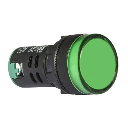 Сигнальная арматура АСКО-УКРЕМ AD22-22DS 12V AC/DC, зеленая, A0140030162