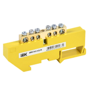 Шина PE &quot;земля&quot; на DIN-изоляторах ШНИ-6х9- 6-Д-Ж IEK