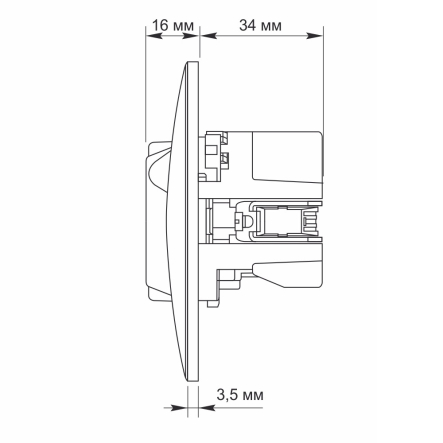 Розетка VIDEX BINERA одинарная, с заземлением и 2USB, черный графит, VF-BNSK1GU2-BG - 6