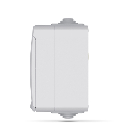 Розетка VIDEX BINERA зовнішня 1-а із заземленням IP65, сіра, VF-BNW21G-G - 3