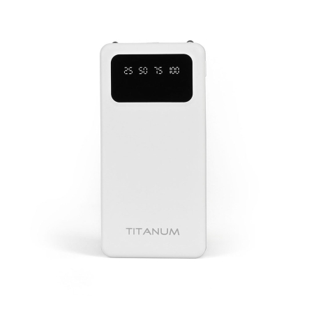 Повербанк (УМБ) TITANUM OL21, 10000mAh, White