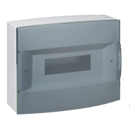 Щиток накладной Legrand Ekinoxe NX 1*8m прозрачная дверца, 621080