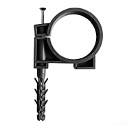 Обойма для труб и кабеля Д.32-34мм / 25шт / чёрный