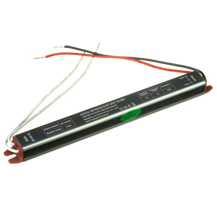 Блок живлення для стрічки AVT SLIM 12V IP67 2А-24W, 1021915 - 1