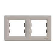 Рамка 2-постовая, горизонтальная, Schneider Electric ASFORA, бронза, EPH5800269