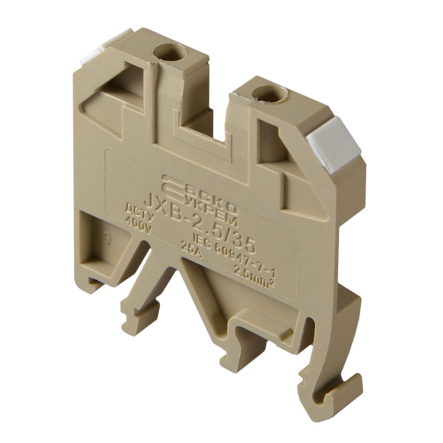 Клеммник винтовой JXB-2,5х35 жёлтый, АСКО-УКРЕМ, A0130010011