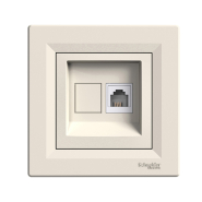 Розетка TF 4 конт. Schneider Electric ASFORA, крем, ЕРН4100123