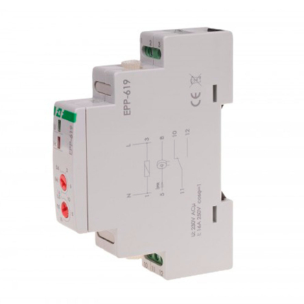 Реле тока F&F EPP-619, 220 В, 0,6-16 А