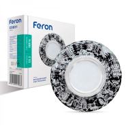 Светильник точечный Feron CD831, MR16, G5.3, серебро, черный, LED подсветка, 4000K, 6742