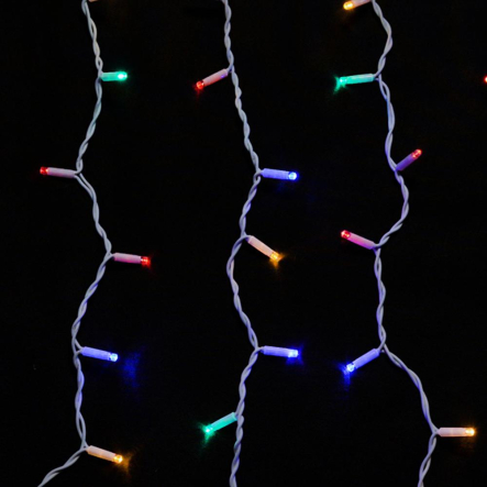 Гирлянда внешняя DELUX, ICICLE, 108LED, 2x1м, 27 flash, мульти цвет/белая, IP44 - 1